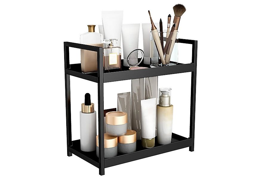 GarveeMore Ablageregal Küchenthekenregal mit 2 Ebenen,Schreibtisch-Aufbewah günstig online kaufen