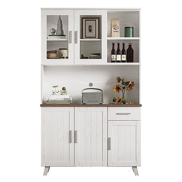 Ulife Küchenbuffet Mehrzweckschrank Hochschrank mit Schublade Großer Staura günstig online kaufen