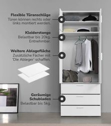 mokebo Kleiderschrank Der Grenzenlose (2-Türig & günstig online kaufen