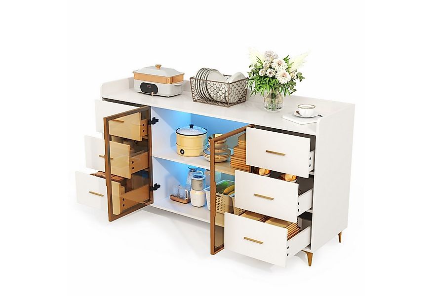 MODFU Sideboard ideal für Küchen, Ess- und Wohnbereiche (Modernes Sideboard günstig online kaufen
