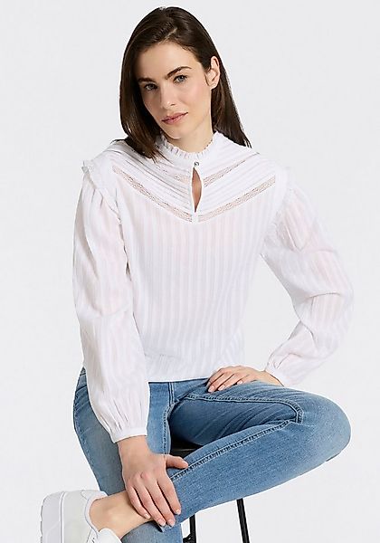 BOSS ORANGE Schlupfbluse Bancet Premium Damenmode mit Stehkragen & Spitze günstig online kaufen