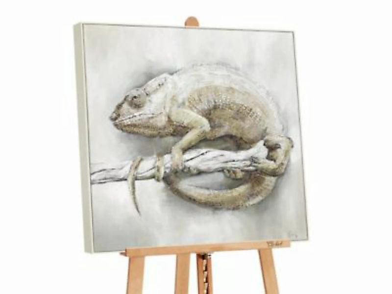 YS-Art™ "Gemälde Acryl ""Chamäleon aus Madagaskar"" handgemalt auf Leinwand günstig online kaufen
