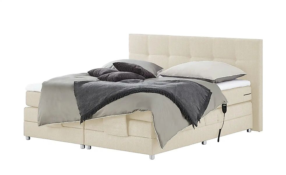 uno Motor-Boxspringbett   Manolo ¦ creme ¦ Maße (cm): B: 202 H: 112 Betten günstig online kaufen