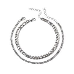 KARMA Fußketten Set Fußkettchen Schmuckset Silber günstig online kaufen