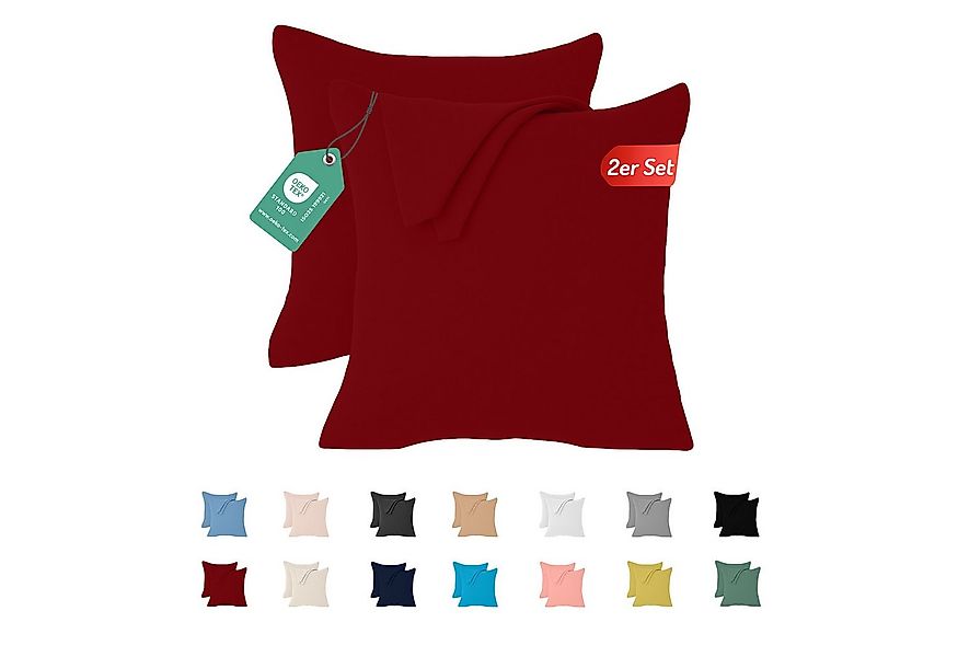 livessa Kissenbezug 2er Set Kissenbezug - Verdeckter Reißverschluss - Kopfk günstig online kaufen