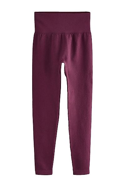 Next Highwaist Leggings Gerippte Leggings mit hoher Taille (1-tlg) günstig online kaufen