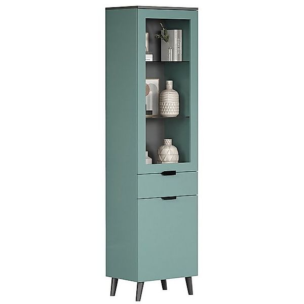 trendteam Vitrine Stauraumvitrinen Hängevitrine Standvitrine Dusk Blue 49x1 günstig online kaufen