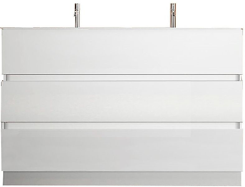 welltime Doppelwaschtisch »Start, Breite 120 cm, 2 bzw. 3 Schubkästen« Badm günstig online kaufen