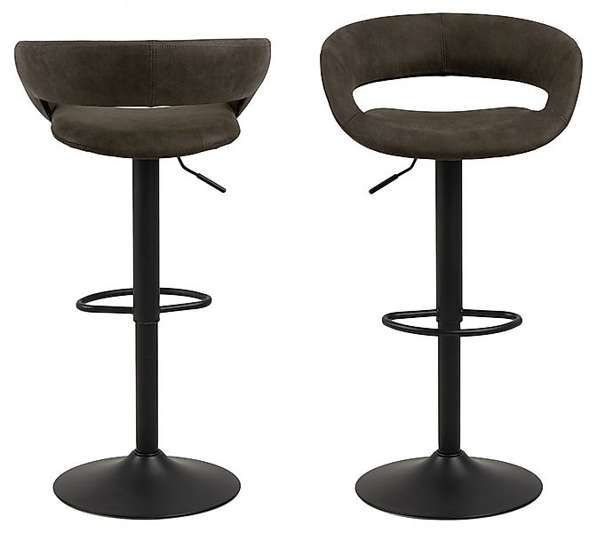 ACTONA GROUP Barhocker "Grace" (Set, 2 St) in Microfaser, Höhenverstellbar, günstig online kaufen