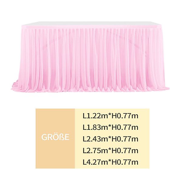 Refttenw Tischdecke Tüll Tischrock Dekoration Rüschen günstig online kaufen
