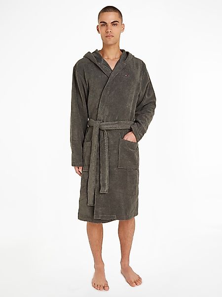 Tommy Hilfiger Underwear Bademantel, Kurzform, Baumwoll-Webfrottier, Gürtel günstig online kaufen