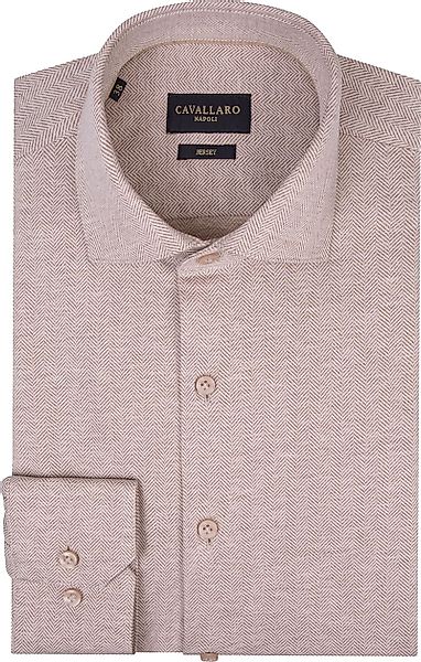 Cavallaro Brizino Hemd Sand - Größe 39 günstig online kaufen