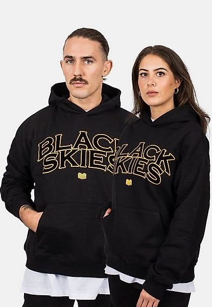 Blackskies Kapuzenpullover Oversized Team Hoodie - Schwarz-Gelb Large günstig online kaufen