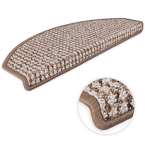 Metzker® Stufenmatte Stufenmatten Gera Halbrund Hellbraun günstig online kaufen