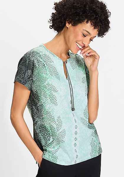 Olsen Print-Shirt (1-tlg) aus reiner Baumwolle günstig online kaufen