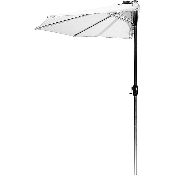 AMARE Marktschirm 270 cmx 270 cm Weiß mit Kurbelmechanik günstig online kaufen
