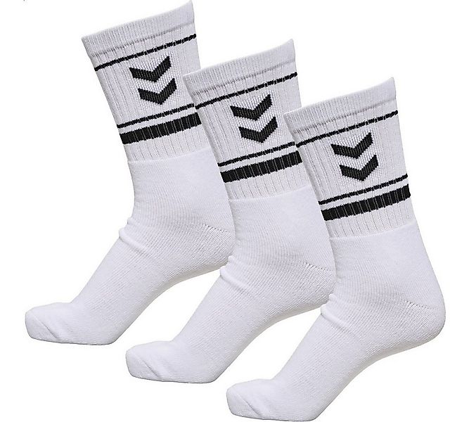 hummel Sportsocken hmlSTRIPE Crew weiss/schwarz - 3 Paar günstig online kaufen