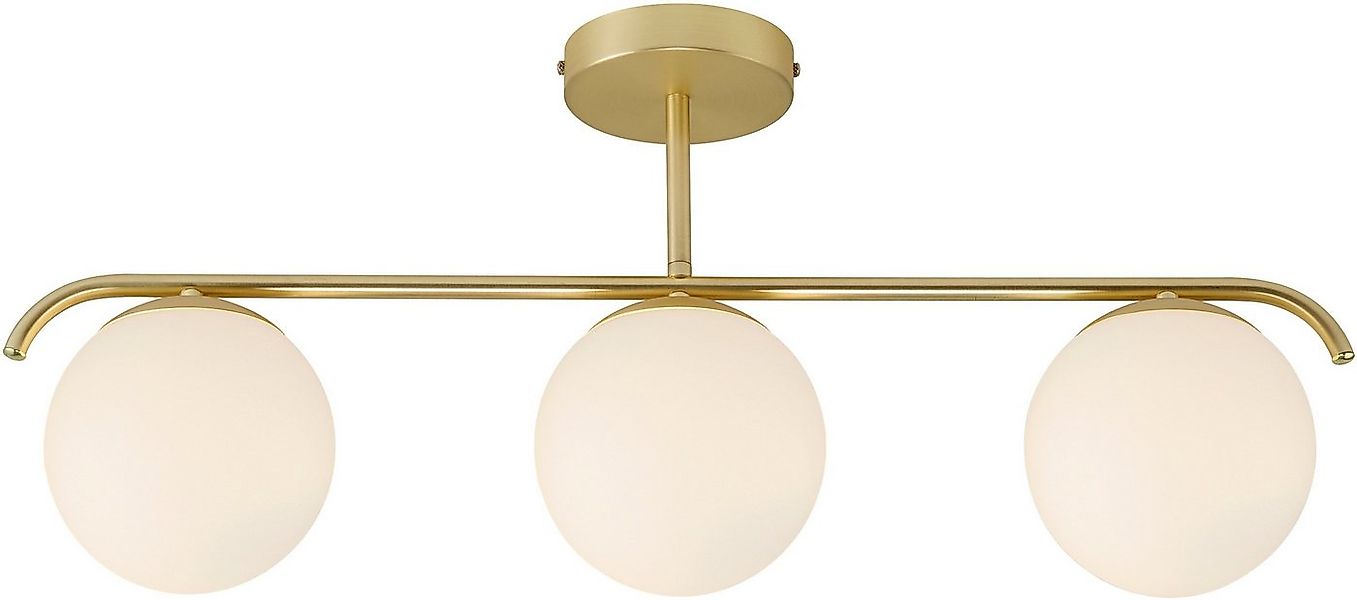 Nordlux Hängeleuchte GRANT, ohne Leuchtmittel, Mundgeblasenes Glas, Messing günstig online kaufen