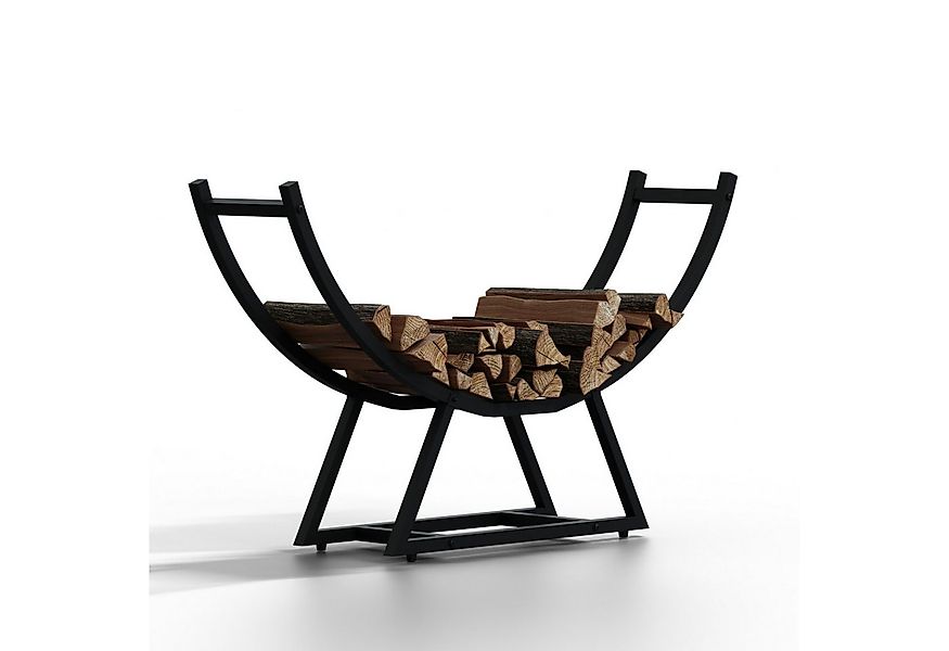 HAGO Kaminholzregal Feuerholzregal 94x21x55cm Kaminholz Holzlager Brennholz günstig online kaufen