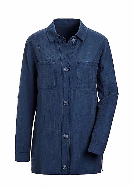 GOLDNER Hemdbluse "Viskose Hemdjacke Langarm" günstig online kaufen