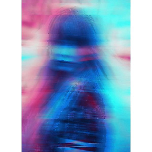 Komar Wandbild Neon Girl Girl B/L: ca. 50x70 cm günstig online kaufen