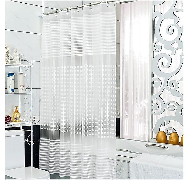 Sunicol Duschvorhang 3D Wasserdicht Badezimmer Duschvorhang, Transparent, m günstig online kaufen
