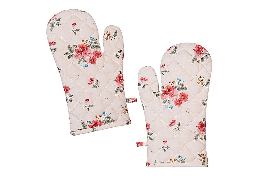Clayre & Eef Topfhandschuhe Little Rose Collection, (Set, 2-tlg., 2-teilig) günstig online kaufen