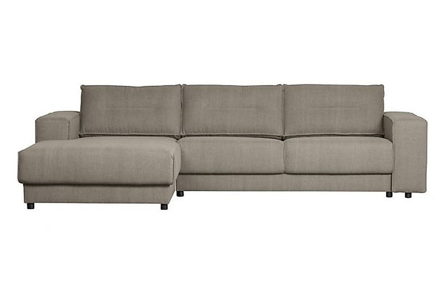 Basiclabel Ecksofa Chaiselongue Randy aus Leinenstoff Links günstig online kaufen