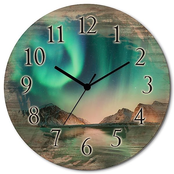 Artland Wanduhr Auroraborialis Polarlicht (wahlweise mit günstig online kaufen