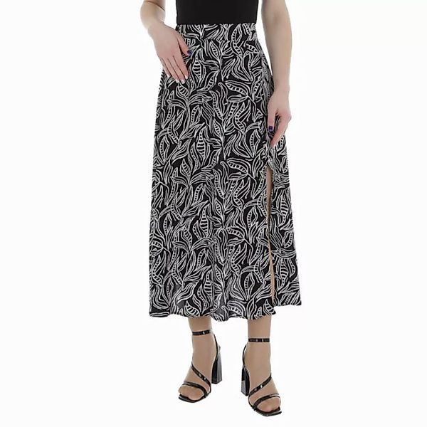 Ital-Design A-Linien-Rock Damen Elegant (85987205) Ornamente Maxirock in Sc günstig online kaufen