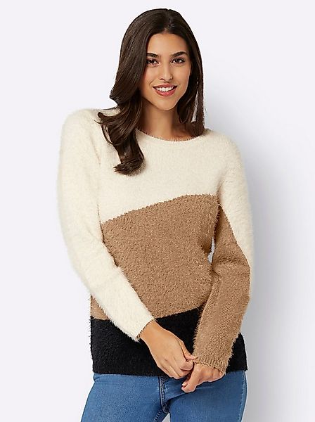 Sieh an! Strickpullover Rundhalspullover . günstig online kaufen