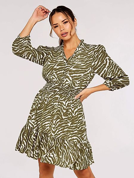 Apricot Minikleid Zebra Shirred Waist Dress, günstig online kaufen