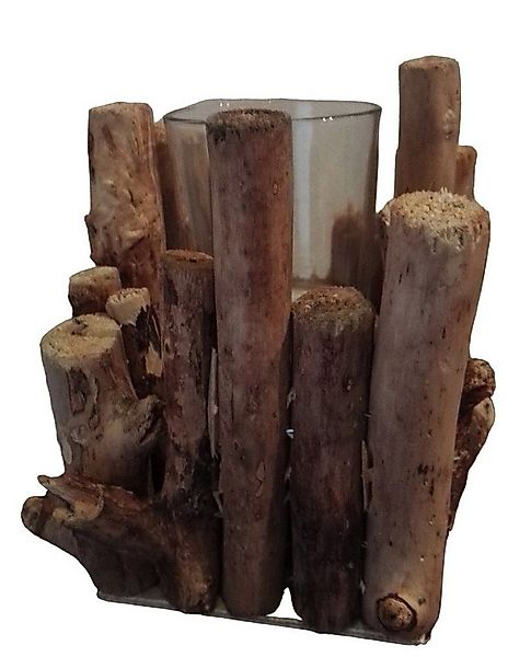 Deko-Impression Kerzenständer Schöner Kerzenständer Teelichthalter natur Ho günstig online kaufen