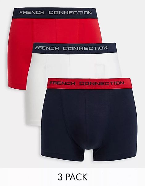 French Connection – 3er Packung Unterhosen-Mehrfarbig günstig online kaufen
