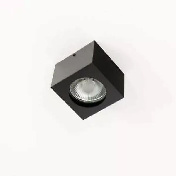 Spot Lampe Schwarz Decke quadratisch GU10 günstig online kaufen