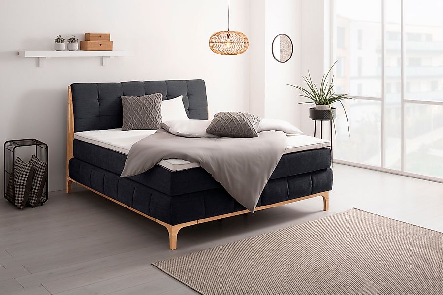OTTO products Boxspringbett »Jelle« 5 Stk. tlg. zertifizierte, recycelte Be günstig online kaufen