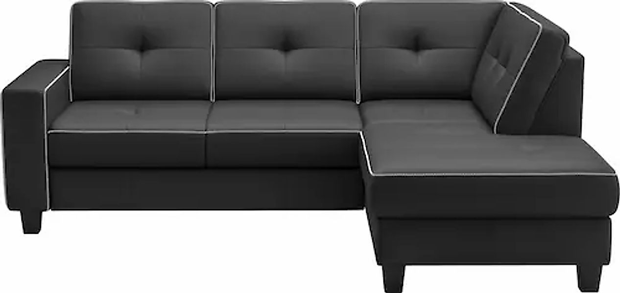 Places of Style Ecksofa »Varese«, wahlweise mit Bettfunktion und Bettkasten günstig online kaufen