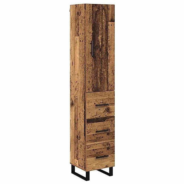 vidaXL Highboard Altholz 34,5 x 34 x 180 cm Holzwerkstoff 3415703 günstig online kaufen