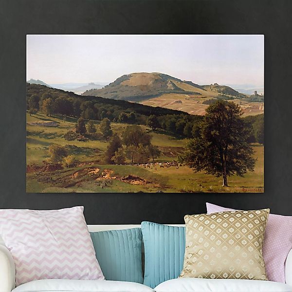 Leinwandbild Kunstdruck - Querformat Albert Bierstadt - Berg und Tal günstig online kaufen