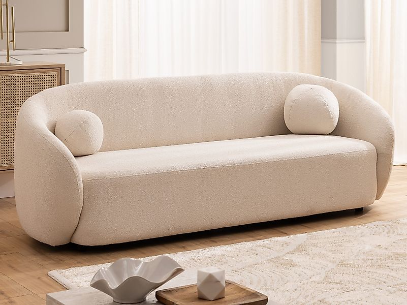 S-Style Möbel 3-Sitzer Sofa Roundi Bouclé günstig online kaufen