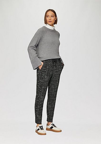 s.Oliver 7/8-Hose Hose Strukturierte Jogpants mit elastischem Bund günstig online kaufen