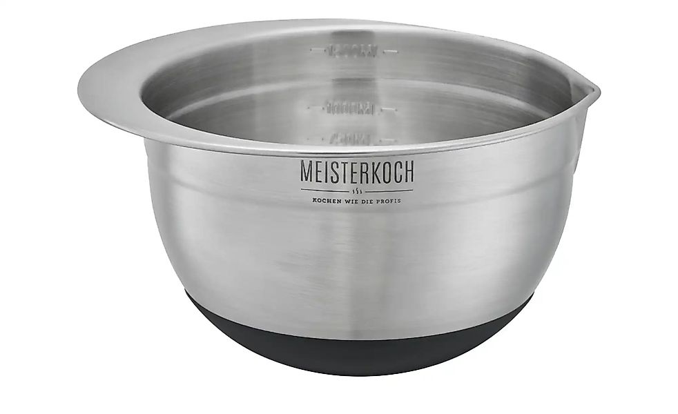 Meisterkoch Schüssel 1 5 Liter   ¦ silber ¦ Edelstahl ¦ Maße (cm): H: 10  Ø günstig online kaufen