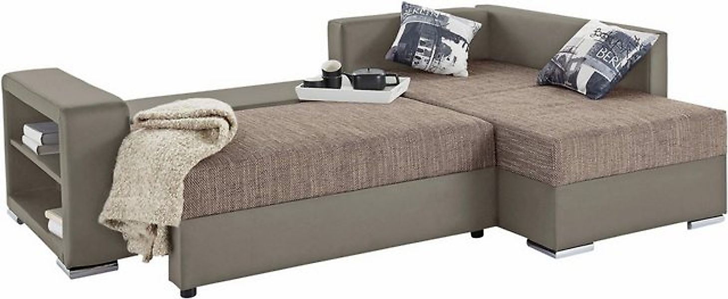 COLLECTION AB Ecksofa "John L-Form", mit Bettfunktion, Bettkasten und integ günstig online kaufen