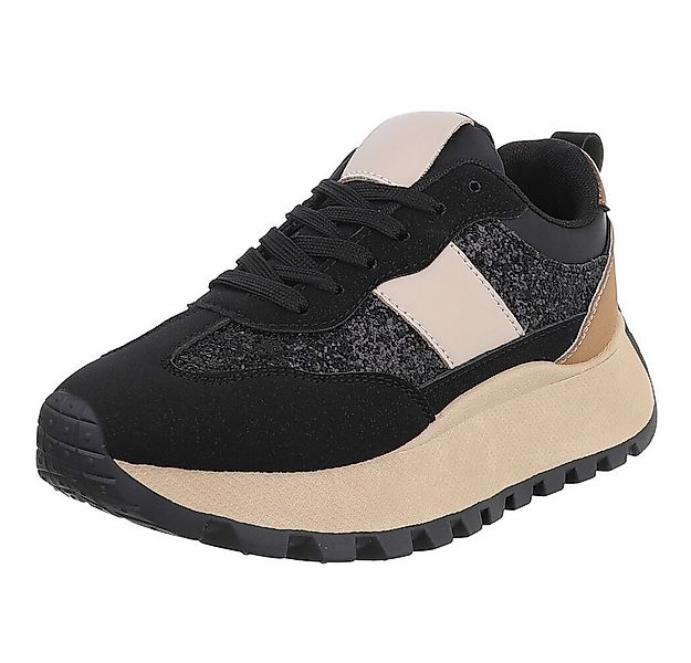 Ital-Design Stylische Sneakers mit Glitzerdetails für Damen Sneaker (901697 günstig online kaufen