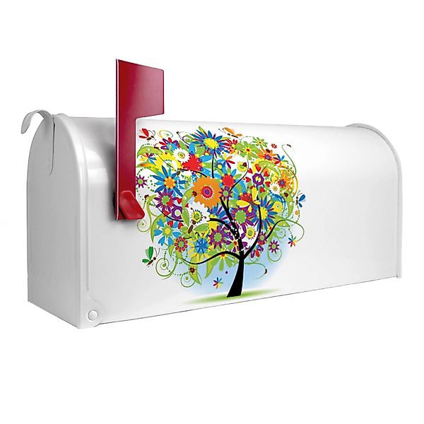 Banjado Amerikanischer Briefkasten Weiß 48x22x16cm US Mailbox Letterbox Pos günstig online kaufen