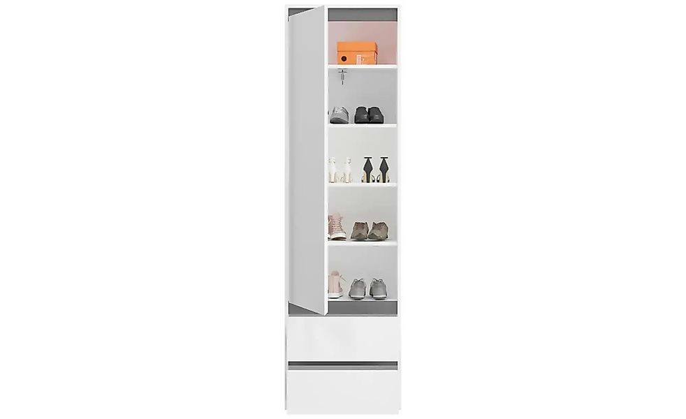 Garderobenschrank  Torino ¦ weiß ¦ Maße (cm): B: 54 H: 190 T: 35.0 Schränke günstig online kaufen