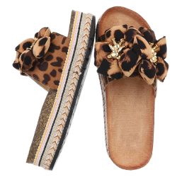 Ital-Design Stylische Damen-Sandalen mit Blumen und günstig online kaufen
