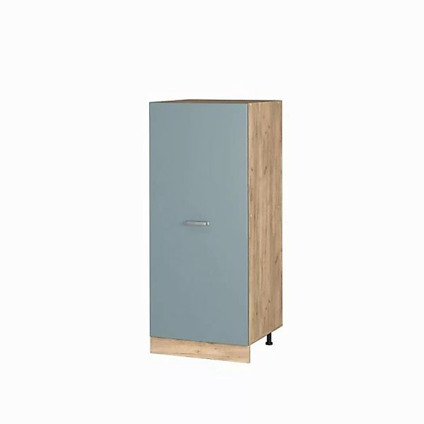 Vicco Hochschrank R-Line, Blau-Grau/Goldkraft Eiche, 60 cm günstig online kaufen