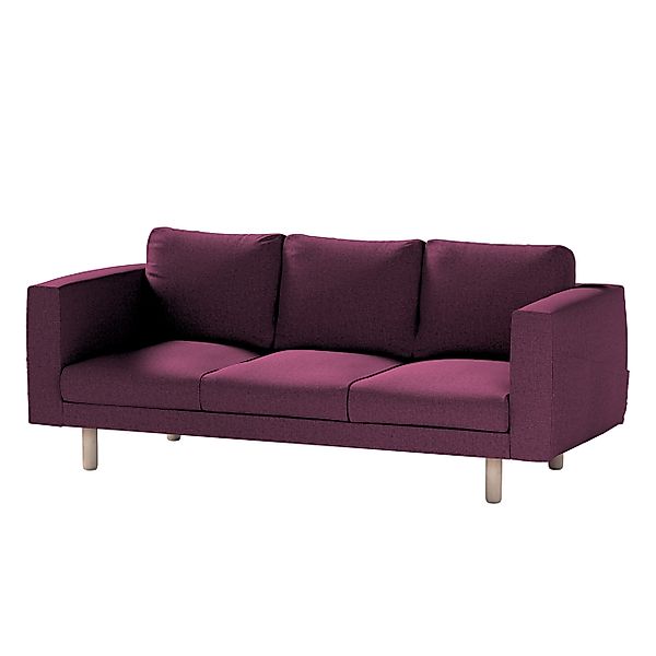 Bezug für Norsborg 3-Sitzer Sofa, pflaumenviolett, Norsborg 3-Sitzer Sofabe günstig online kaufen