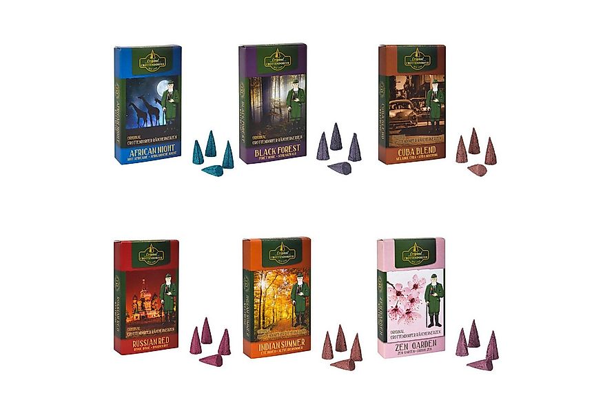 Crottendorfer Duftkerze Räucherkerzen 6er Set - Weltreise - je 24 Stück - v günstig online kaufen